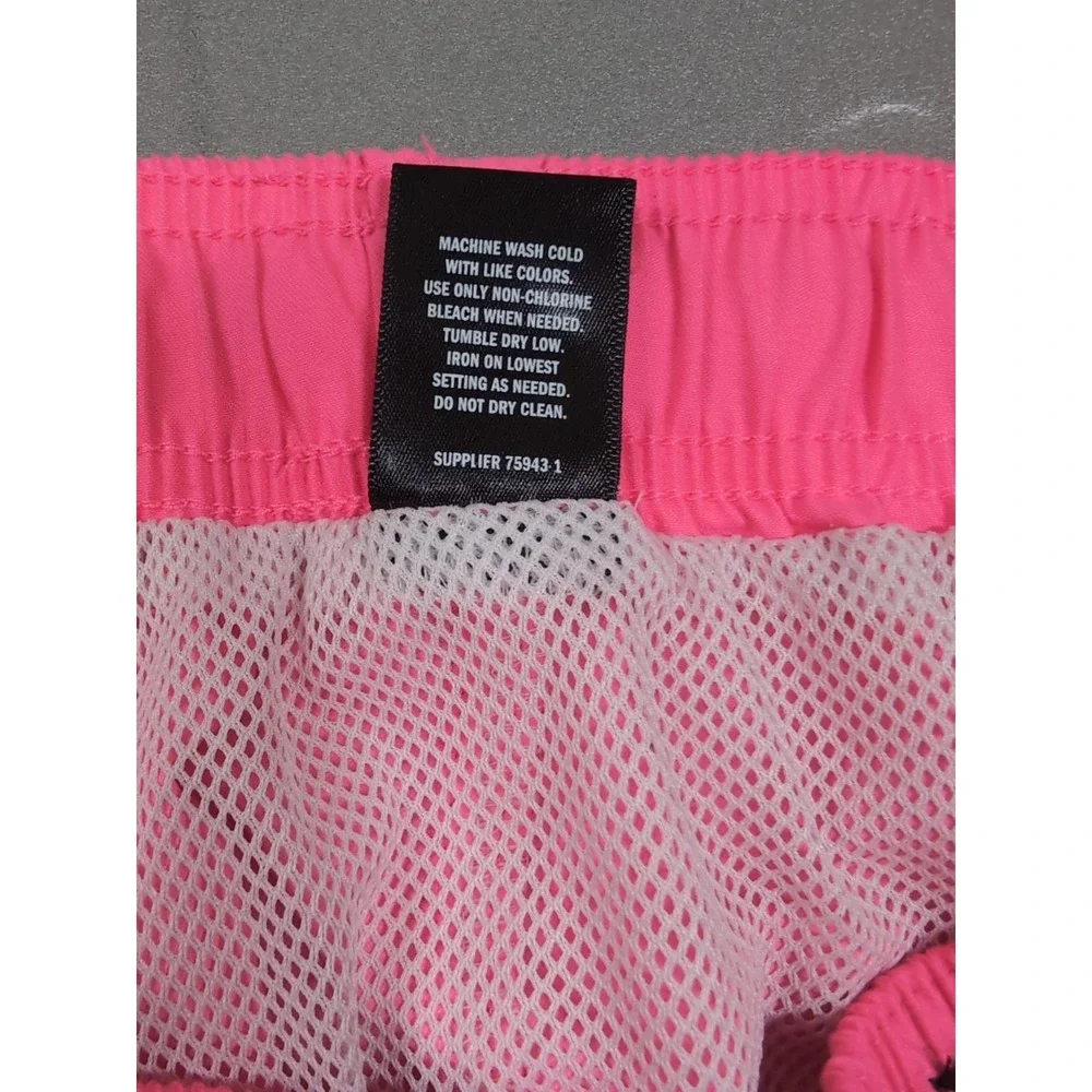 City Streets Mens Pink Swim Trunks Mesh Lined Quick Dry Shorts Medium